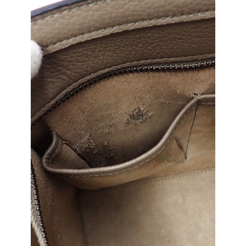Celine Shopper Tote Shoulder Leather Calfskin Handbag - Picture 4 of 9